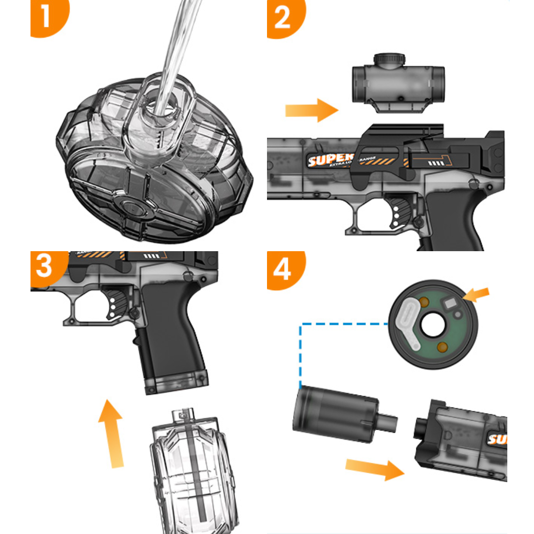 Pistola de agua electrica